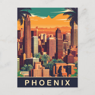 Cartão Postal Phoenix Skyline, Viagem