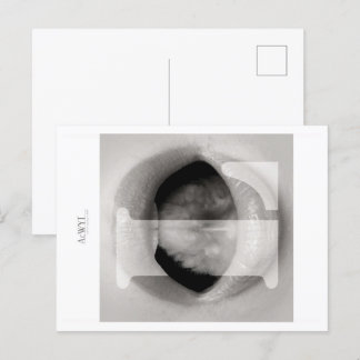 Cartão Postal Phonetic Love Mouth Art L