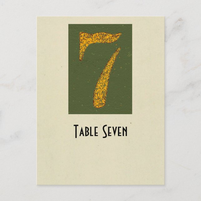 Cartão Postal Photo Number  7 table card (Frente)