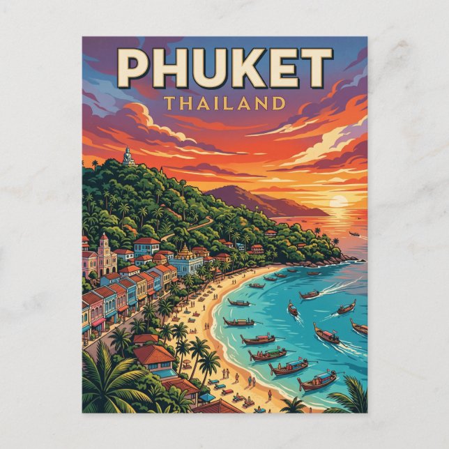 Cartão Postal Phuket Tailândia (Frente)
