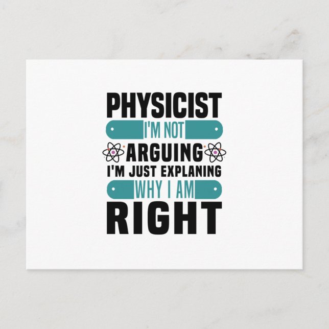 Cartão Postal Physicist (Frente)
