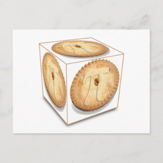 Cartão Postal Pi Cubed (PIE CUBED) PIE CRUST