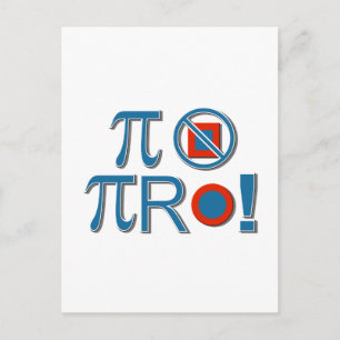 Cartão Postal Pi Não São Quadrados!