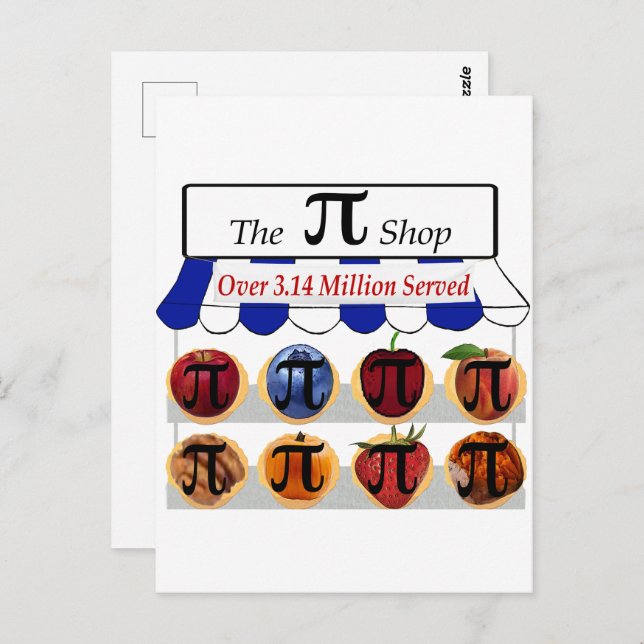 Cartão Postal Pi Shop (Frente/Verso)