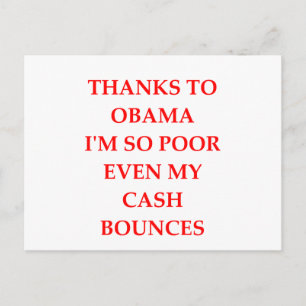Cartão Postal piada anti obama