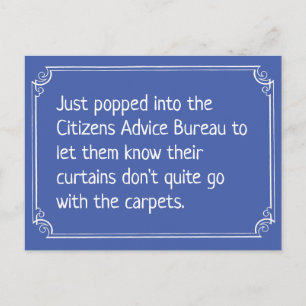 Cartão Postal Piada da Secretaria de Assistência aos Cidadãos 