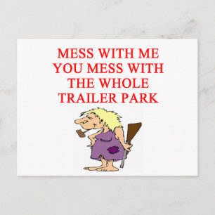 Cartão Postal piada de caipira americano