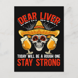 Cartão Postal Piada de cerveja engraçada do Cinco De Mayo Álcool