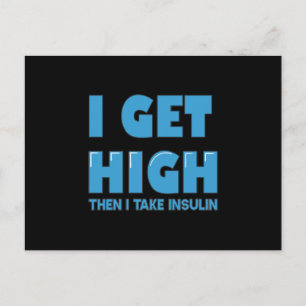 Cartão Postal Piada de Diabetes de Açúcar no Sangue