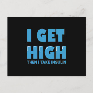 Cartão Postal Piada de Diabetes de Açúcar no Sangue