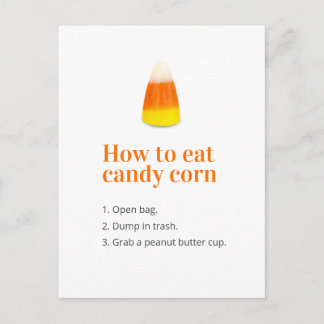 Cartão Postal Piada de Doce de Halloween