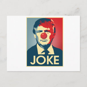 Cartão Postal Piada de Donald Trump - Anti-Trump 2016 -