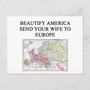Cartão Postal piada de esposa engraçada