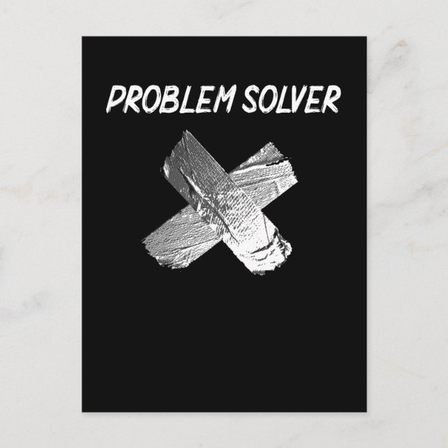 Cartão Postal Piada De Fita Engraçada De Duto Preguiçoso Marido  (Frente)