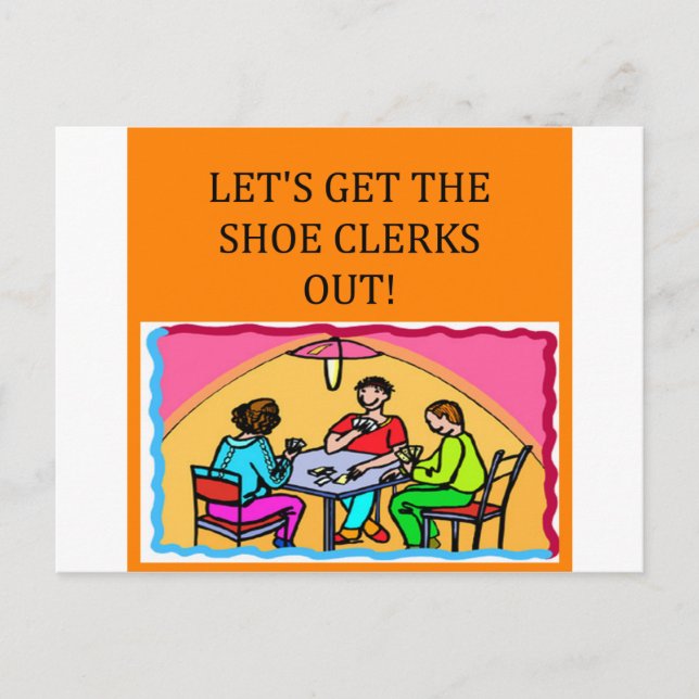 Cartão Postal piada de jogador de pôquer (Frente)