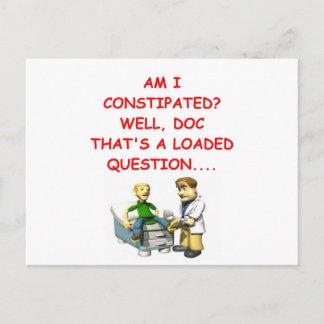 Cartão Postal piada de proctologia