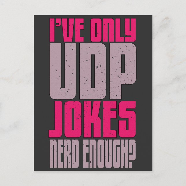 Cartão Postal Piada do Programador de Ciência da Computação (Frente)