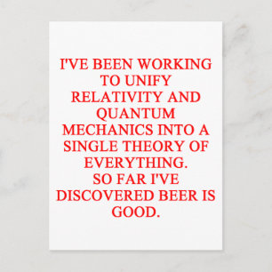 Cartão Postal piada física do excelente