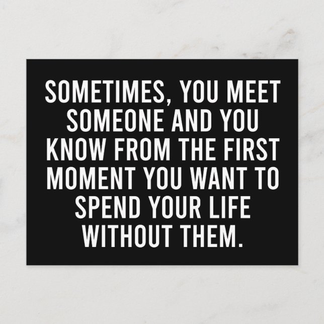 Cartão Postal Piada Humor Introvertido Sarcástico Dito (Frente)