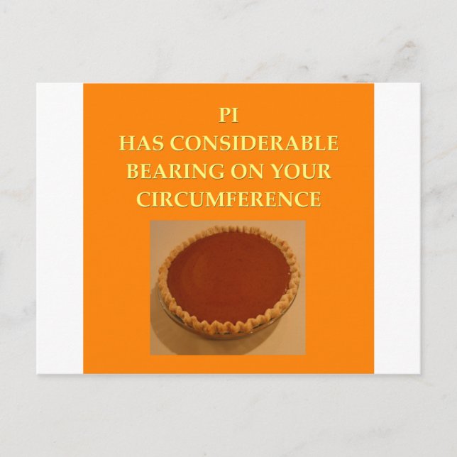 Cartão Postal piada matemática (Frente)