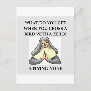 Cartão Postal piada matemática