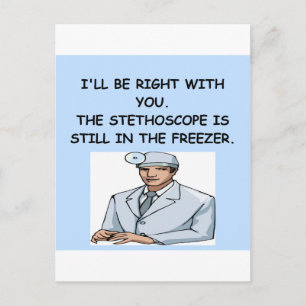 CARTÃO POSTAL PIADA MÉDICA