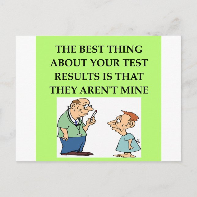 Cartão Postal piada médica (Frente)