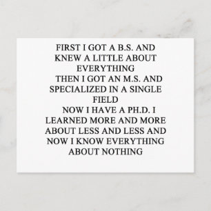 CARTÃO POSTAL PIADA PHD