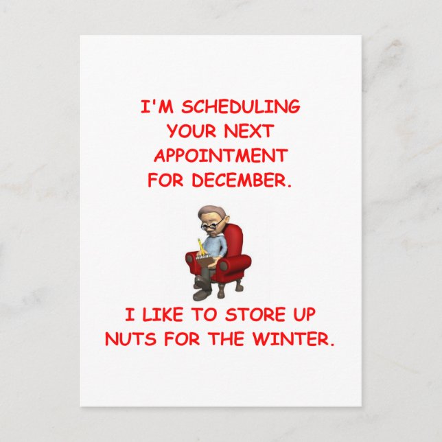 Cartão Postal piada psicológica (Frente)