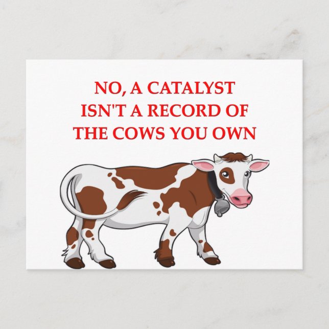 Cartão Postal piada química (Frente)