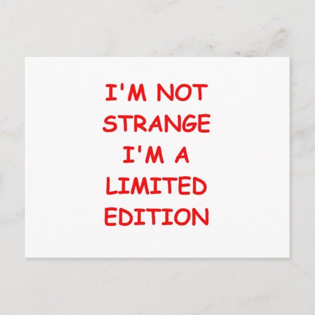 Cartão Postal piadas engraçadas para você (Frente)