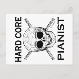Cartão Postal Pianista de núcleo de duro