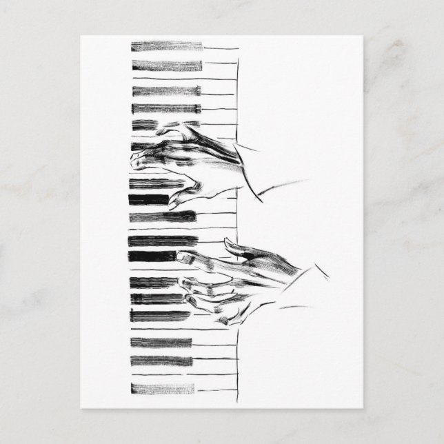 Cartão Postal Piano (Frente)