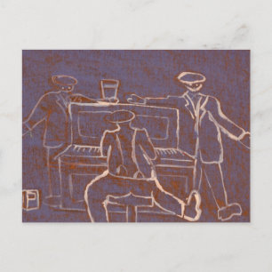 Cartão Postal Piano