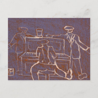 Cartão Postal Piano