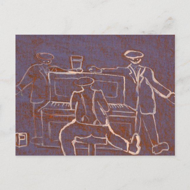 Cartão Postal Piano (Frente)