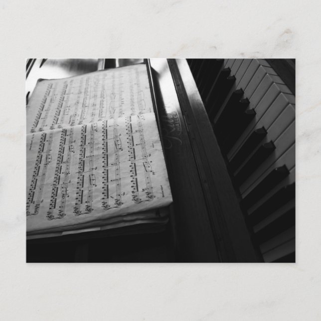 Cartão Postal Piano (Frente)