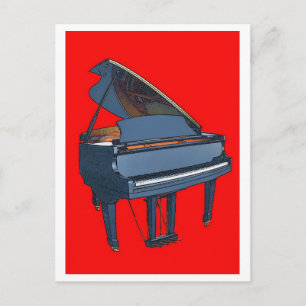 Cartão Postal Piano