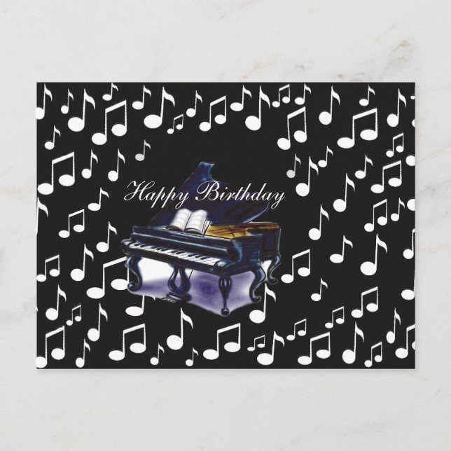 Cartão Postal Piano (Frente)