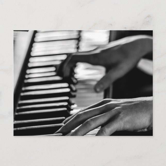 Cartão Postal Piano Incrível (Frente)