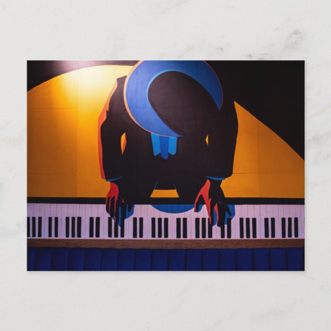 Cartão Postal Piano Incrível (Frente)
