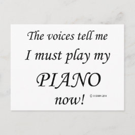 Cartão Postal Piano Voices diz que deve jogar