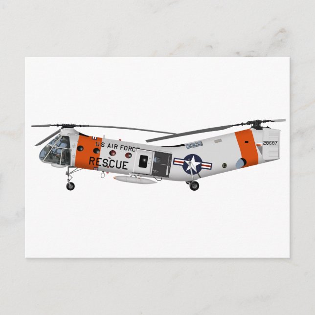 Cartão Postal Piasecki H- 21 Workcavalo 457457 (Frente)