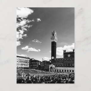 Cartão Postal Piazza del Campo,Siena,Itália
