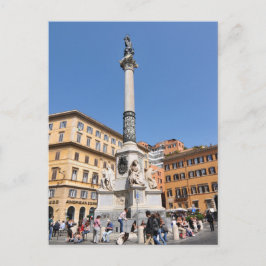 Cartão Postal Piazza Navona em Roma, Itália
