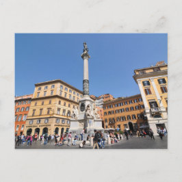 Cartão Postal Piazza Navona em Roma, Itália