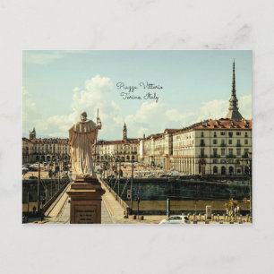 Cartão Postal Piazza Vittorio, Torino, Itália