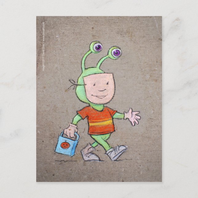 Cartão Postal picada ou travamento (Frente)