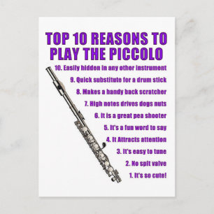 Cartão Postal Piccolo Top 10