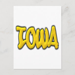 Cartão Postal Pichações de Iowa